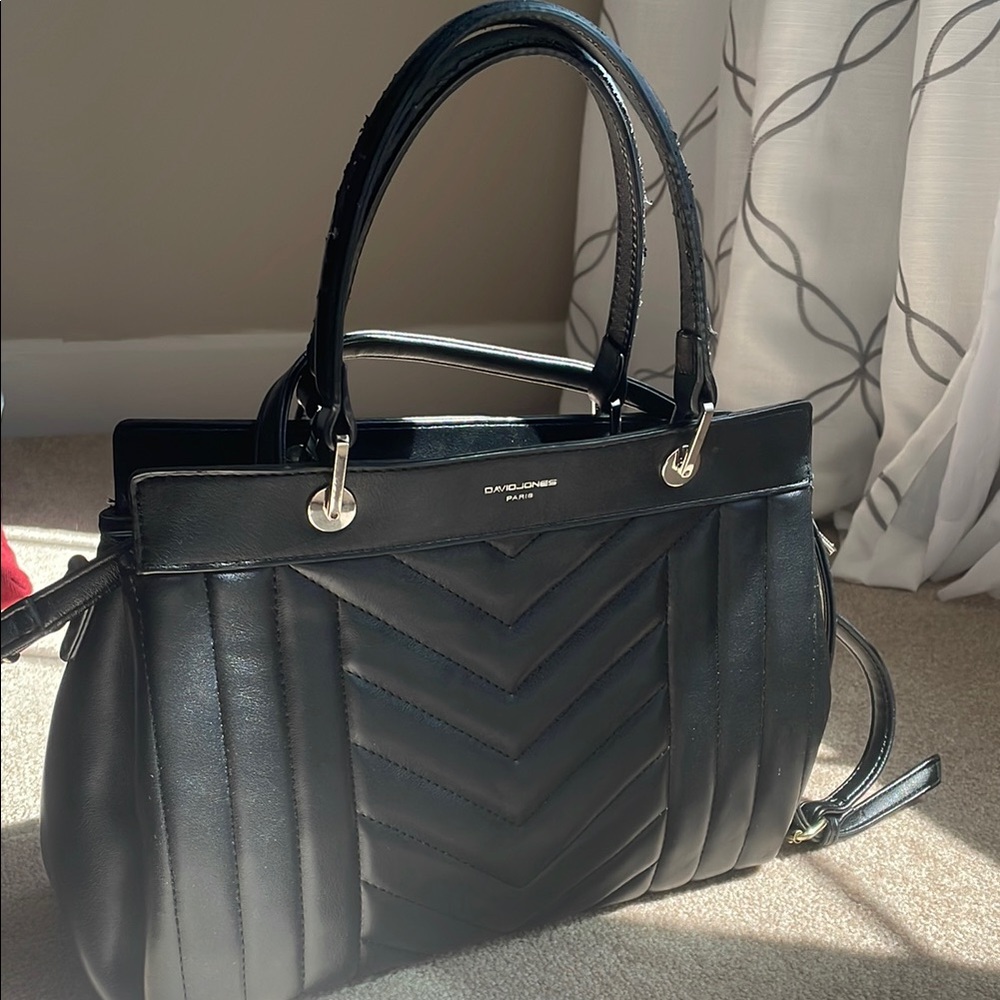 David Jones Black Quilted Women's Purse / Handbag